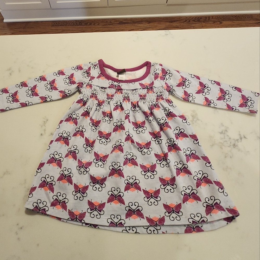Adorable Butterfly Patterned Kids Dress Brand = Tea